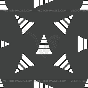 Traffic cone pattern - vector clipart / vector image