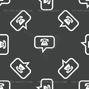 Phone message pattern - vector clip art