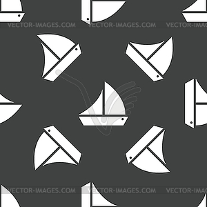 Sailing ship pattern - royalty-free vector clipart