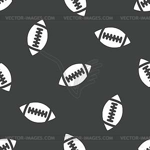 Rugby ball pattern - vector image