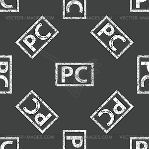 PC stamp pattern - vector image