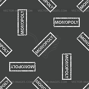 Rubber stamp MONOPOLY pattern - vector clipart