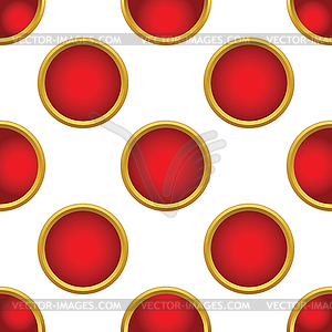 Red mounted circle pattern - vector clipart