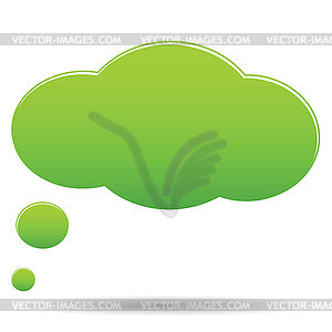 Thought cloud bubble - vector image