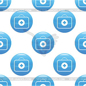 Medical kit sign pattern - vector image