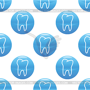 Tooth sign pattern - vector image