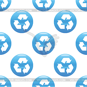 Recycling sign pattern - vector clip art