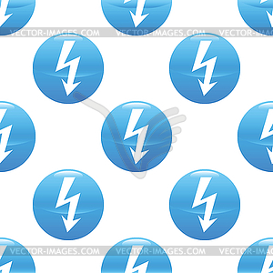 High voltage sign pattern - vector clipart