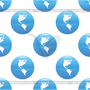 Globe sign pattern - vector image