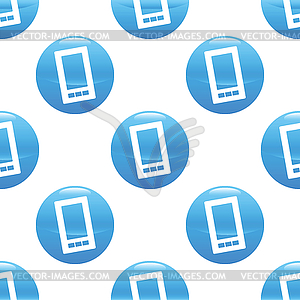 Smartphone sign pattern - vector clipart