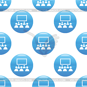 Audience sign pattern - vector clipart