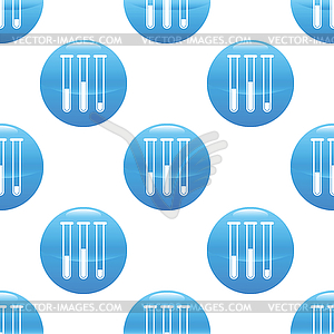 Test-tubes sign pattern - vector image