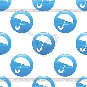 Umbrella sign pattern - vector clipart