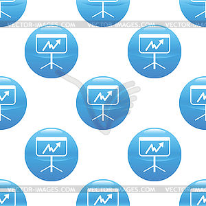 Graph presentation sign pattern - vector image