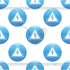 High voltage sign pattern - vector clipart