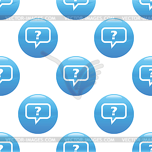 Question reply sign pattern - vector image