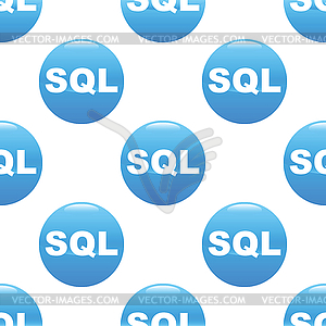 SQL sign pattern - vector EPS clipart