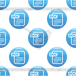 Doc file sign pattern - vector clipart