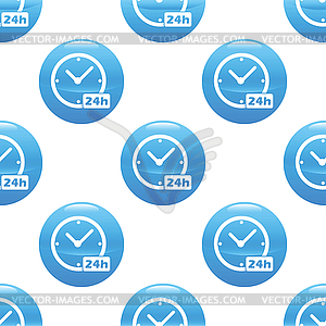 24 hours sign pattern - vector image