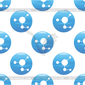 Molecule sign pattern - royalty-free vector image