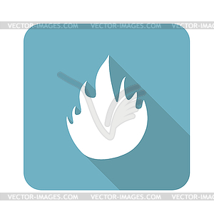 Flame icon - stock vector clipart