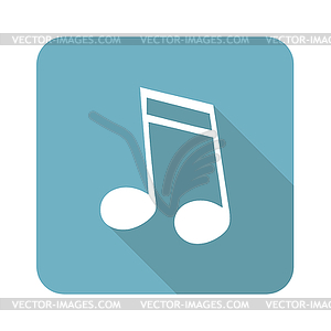 Sixteenth note icon - vector image