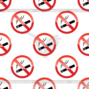 No smoking pattern - vector image