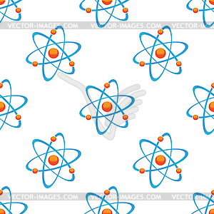 Colored atom pattern - vector image