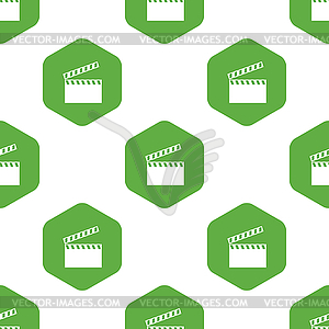 Clapperboard pattern - vector clipart