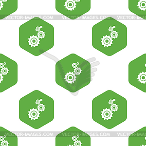 Gears pattern - vector clip art