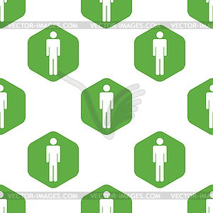 Man pattern - stock vector clipart