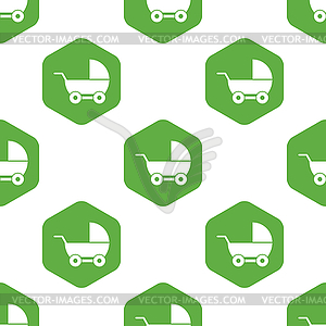 Pram pattern - vector clipart