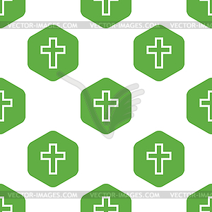 Christian cross pattern - vector clip art