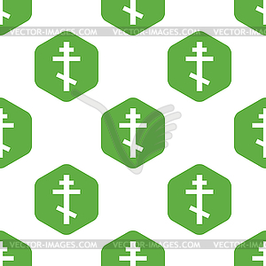 Orthodox cross pattern - royalty-free vector image