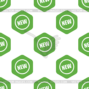 NEW sign pattern - vector clip art