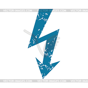 Lightning grunge icon - vector EPS clipart