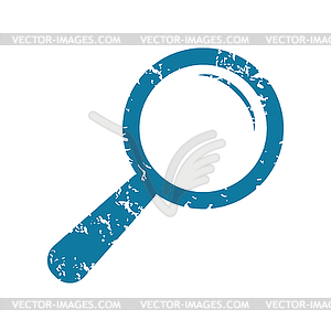 Grunge search icon - vector clipart