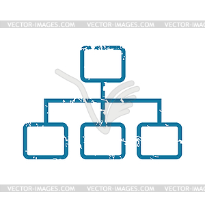 Grunge scheme icon - royalty-free vector image