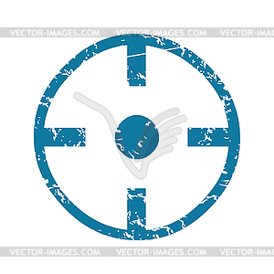 Grunge target icon - vector clipart