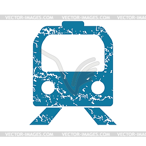 Grunge train icon - vector clip art