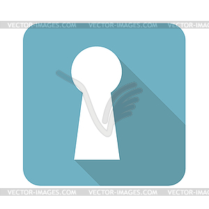 Square keyhole icon - vector clipart