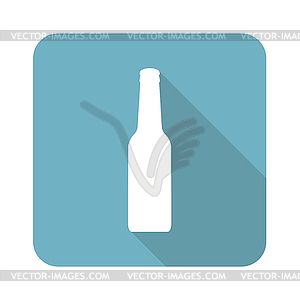 Square bottle icon - royalty-free vector image