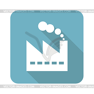 Square factory icon - vector clip art