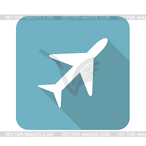 Square plane icon - vector clipart