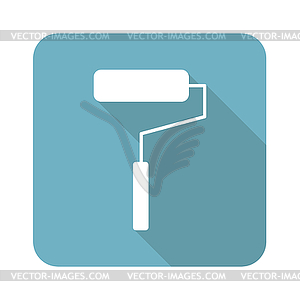 Square paint roller icon - vector clipart