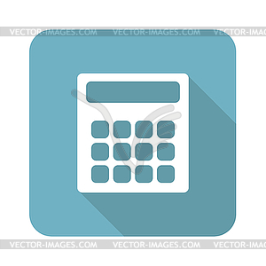 Square calculator icon - vector clip art