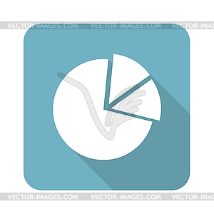 Square diagram icon - vector image