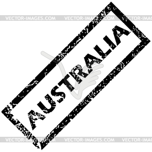 AUSTRALIA rubber stamp - vector clip art