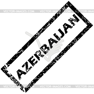 AZERBAIJAN rubber stamp - vector image