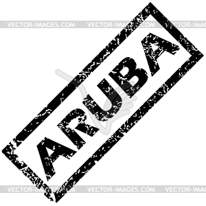 ARUBA rubber stamp - vector clipart / vector image